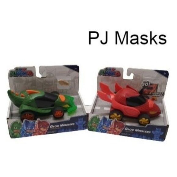 PJ Masks Glow Wheelers Owl Glider and Gekko Mobile Vehicles Toys NEW - Picture 1 of 10